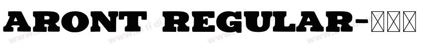 Aront Regular字体转换